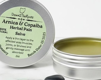 Arnica Salve - Herbal Balm for Sore Muscles, Stiff Joints & Recovery • All Natural Topical Rub