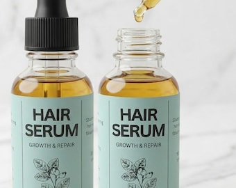 Organic Hair Growth Oil - Scalp Care • Natural Hair Serum For Men & Women • Hair Gift