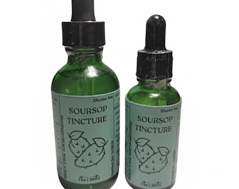 Soursop Graviola Tincture -  Herbal Tea Drops • Herb Extract • Natural Remedies