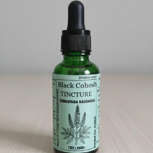 Black Cohosh Tincture Herbal Extract Liquid • Womens Wellness Drops  •  Muscle & Joints Natural Remedies