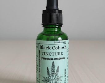 Black Cohosh Tincture Herbal Extract •  Herbal Drops • Women Wellness