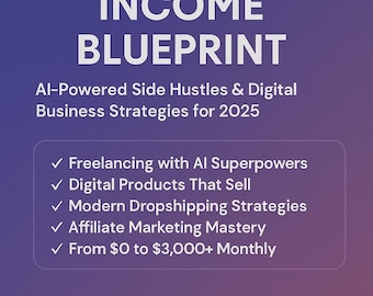 The Modern Income Blueprint – Digital eBook for AI Side Hustles, Freelance, Dropshipping, and Passive Income
