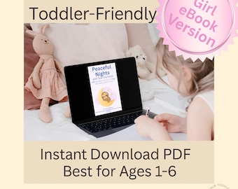 Toddler Sleep Guide – Bedtime Routine Charts and Flashcards (Suki Version) | The Calm Toddler Co.