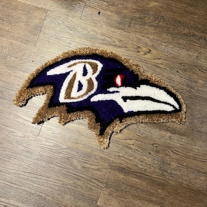 Baltimore Ravens rug soft handmade football lovers