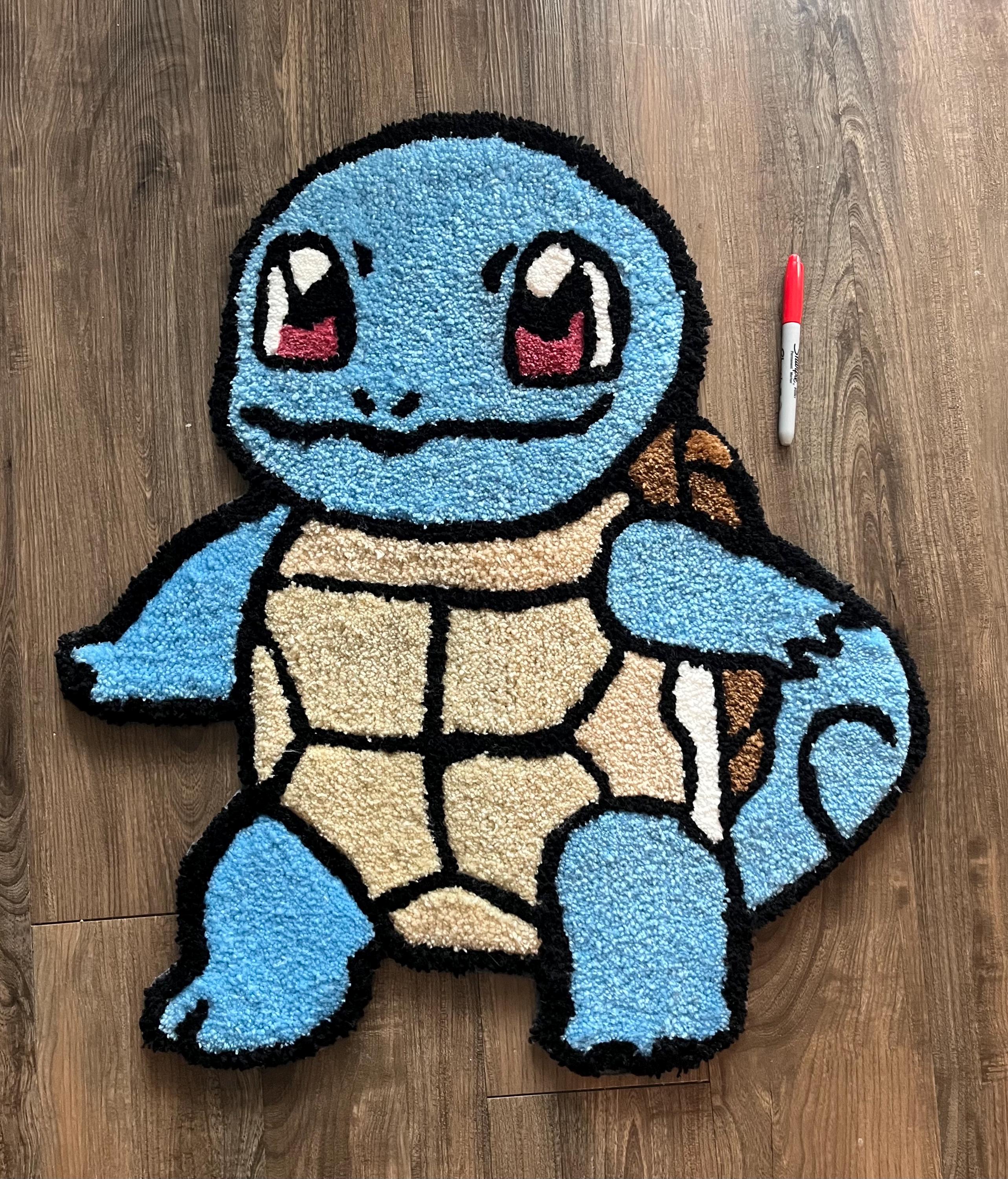 Squirtle Tufted Rug - Etsy