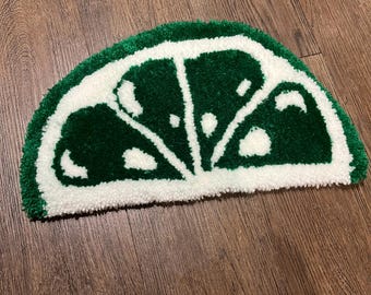 Lime Tapis fait main fruits rouges