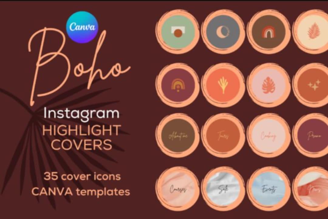 Insta Highlight Covers Boho Cute, Pastel Pink Neutral IG Story Icons ...