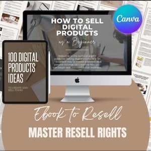 How to Create and Sell Digital Products Guide with Master Resell Rights and Private Label Rights, Create and Sell Digital Products on Etsy
