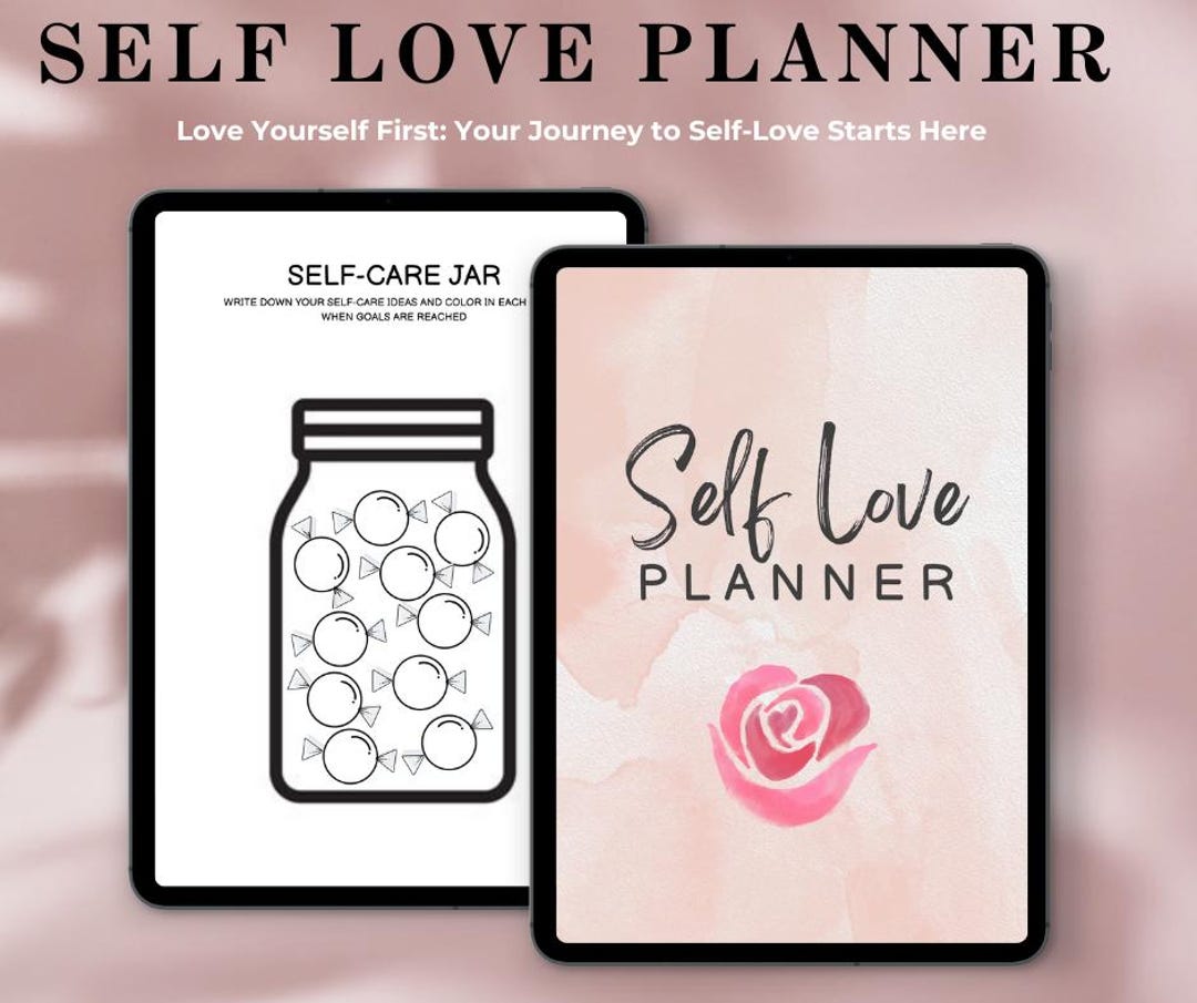 Self Love Planner Printable, Daily Affirmation Journal, Self Care PDF ...
