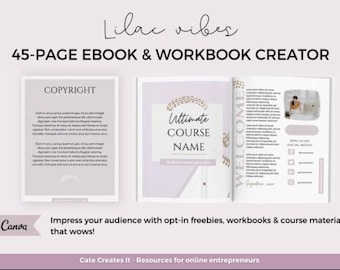 Ebook Template Canva Coaching Guide Book Canva Template Lead Magnet Course Creator Done for You Beige Modern Workbook Digital Download