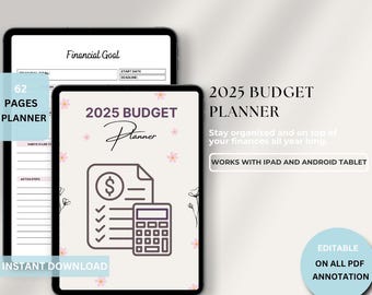 Budget Planner Finance Planner Monthly Budget Planner Printable Budget Binder bill tracker Digital Bi Weekly Budget Savings Debt Tracker