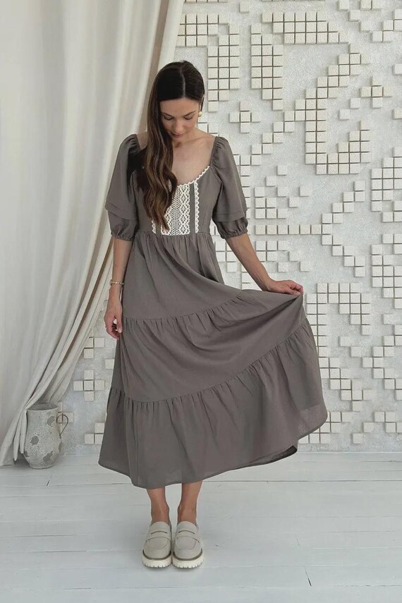 boho high waist lace maxi dress Talisea Women's Plus Size White Lace Wedding Bride Smocked Tiered Dress  Photoshoot Long Flowy Maxi Boho Summer Dress at Amazon Women's Clothing  store