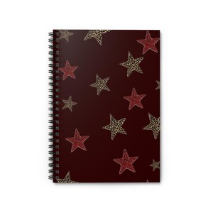 Starry Night Spiral Notebook: Ruled Line Journal for Students