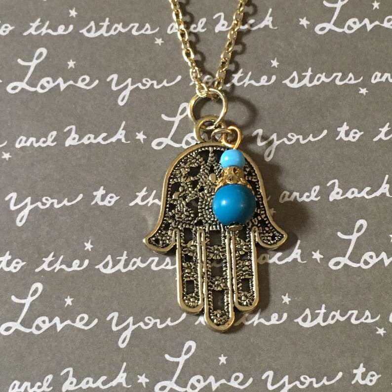hamsa necklace Etsy