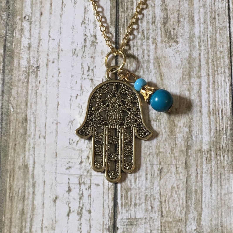 hamsa necklace Etsy