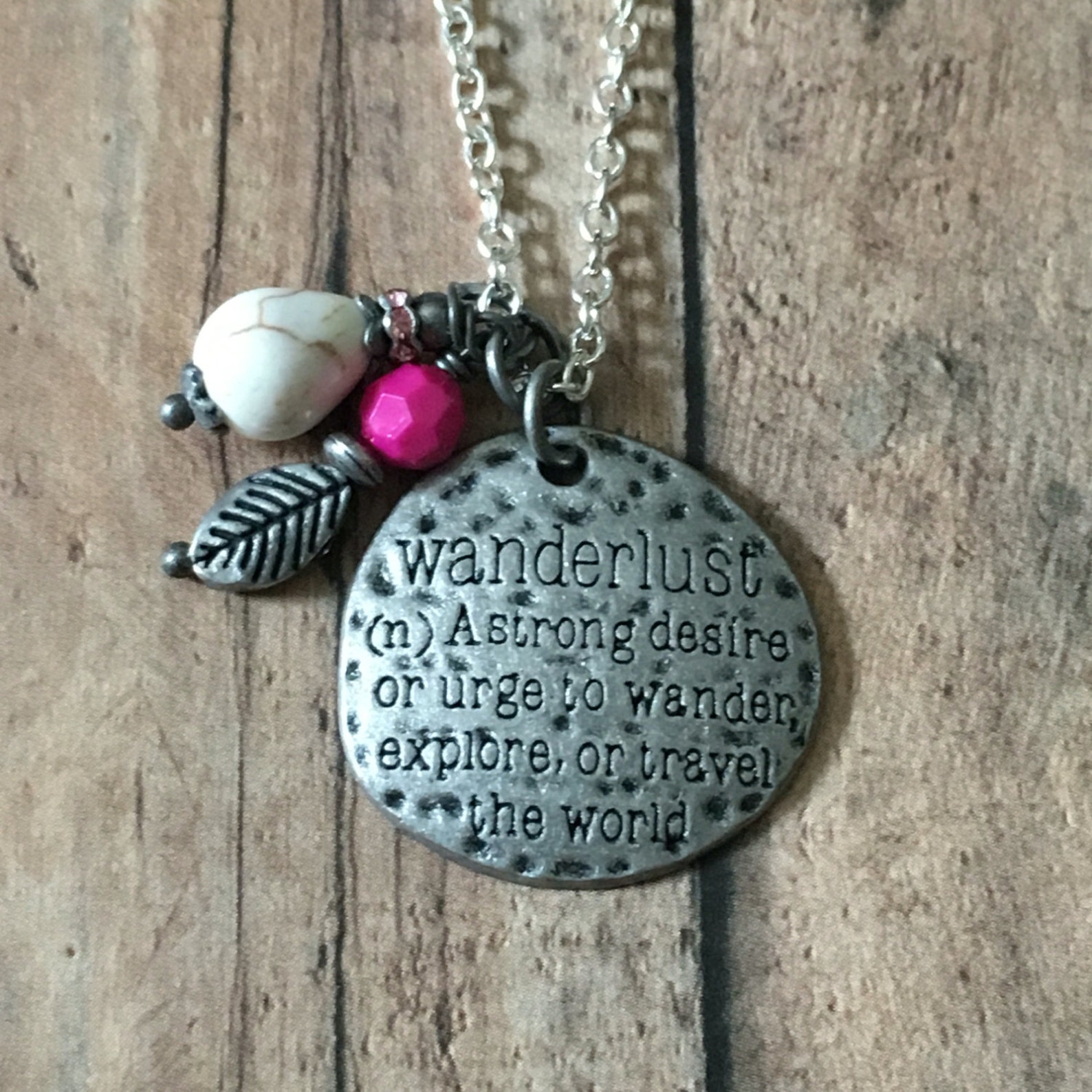 Wanderlust necklace Etsy