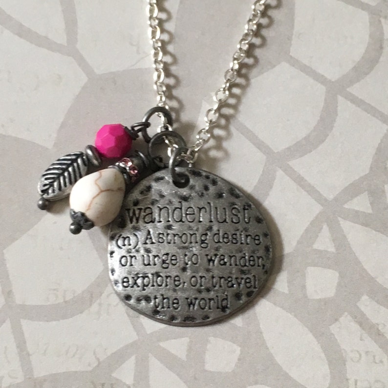 Wanderlust necklace Etsy