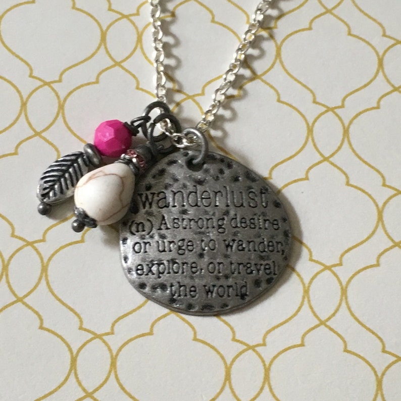Wanderlust necklace Etsy