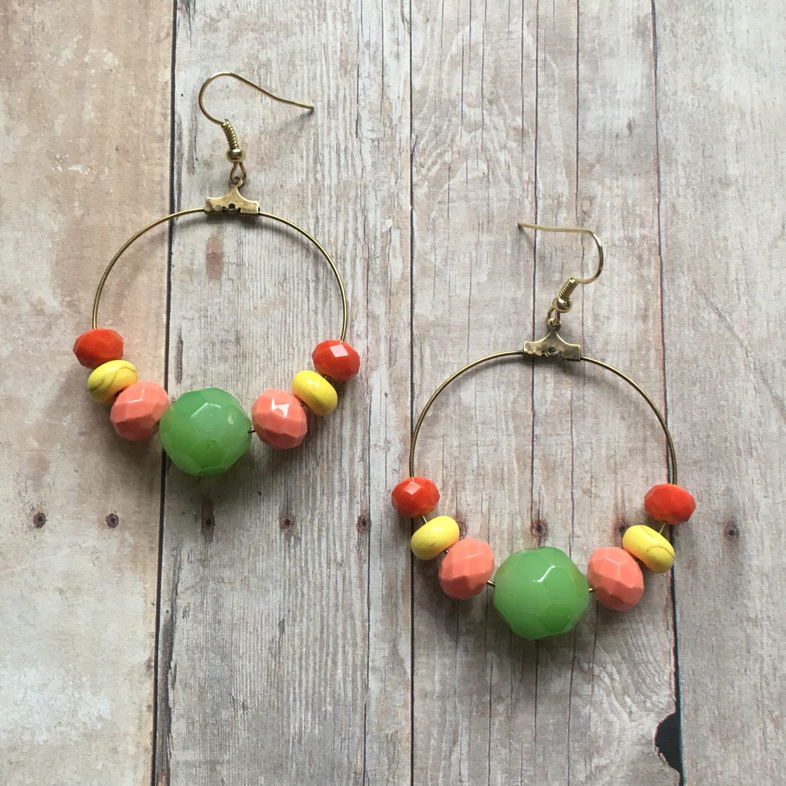 Fruit salad dangle earrings | Etsy
