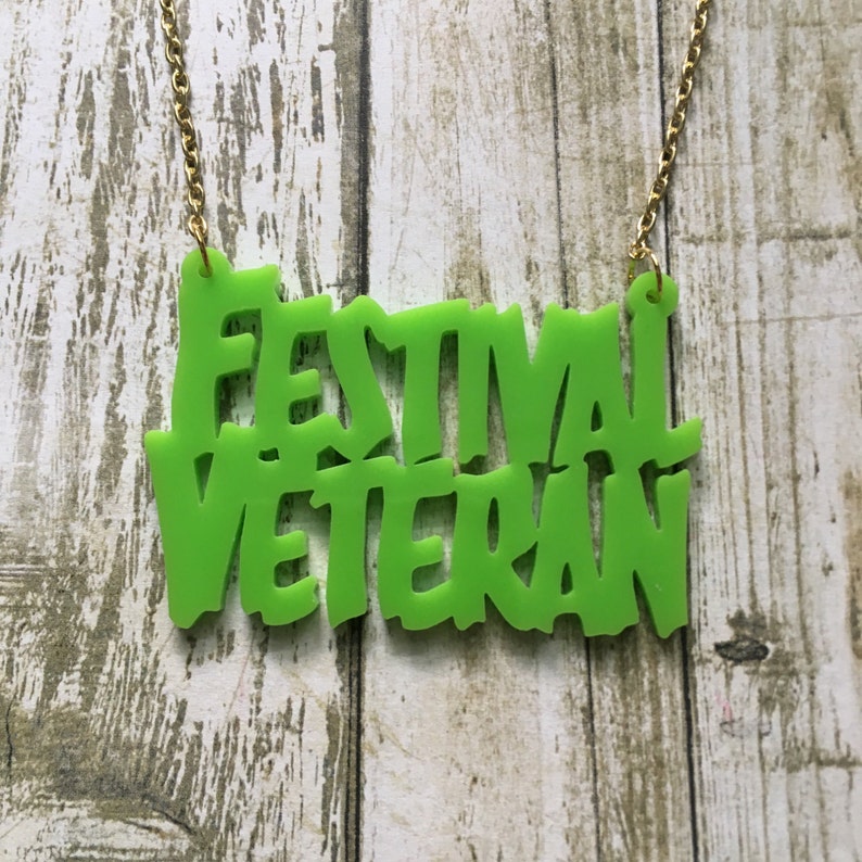 Festival veteran necklace Etsy