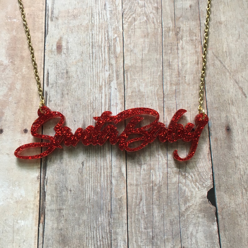 Santa baby necklace