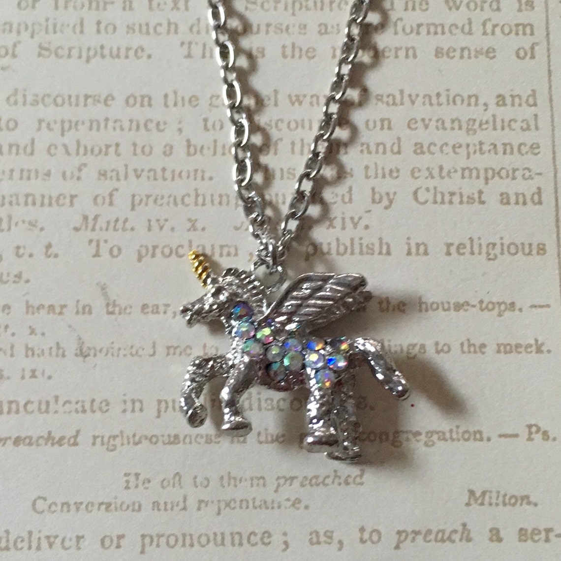 pegasus necklace Etsy