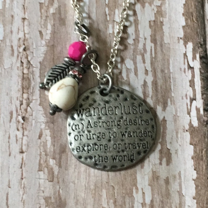 Wanderlust necklace Etsy