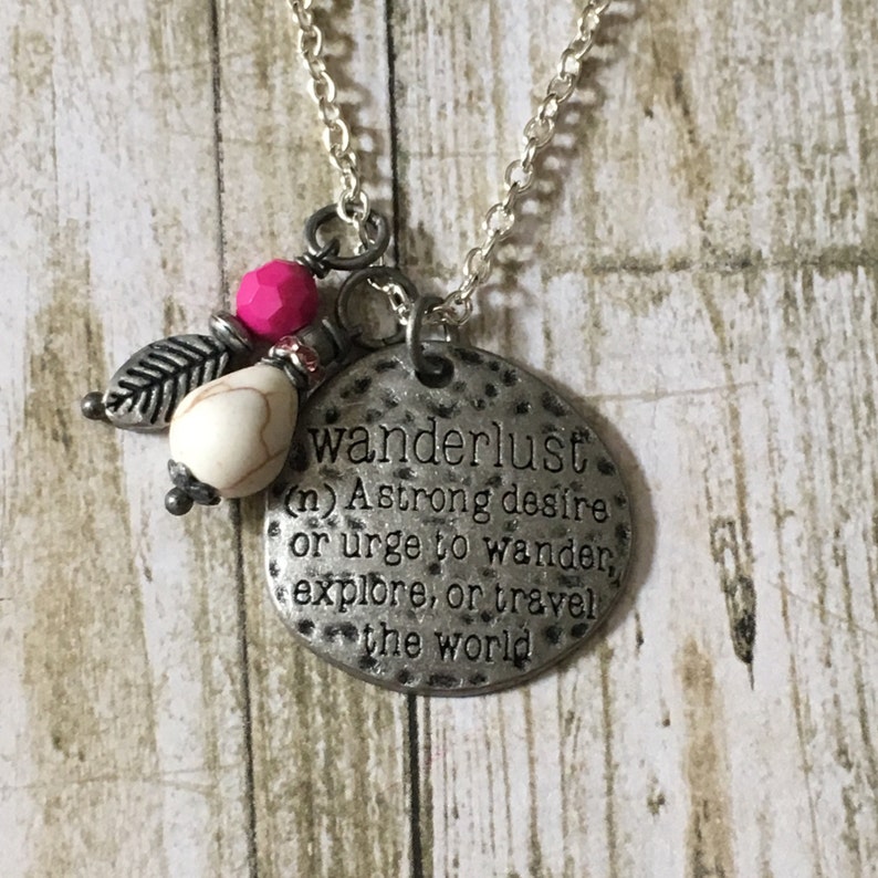 Wanderlust necklace Etsy