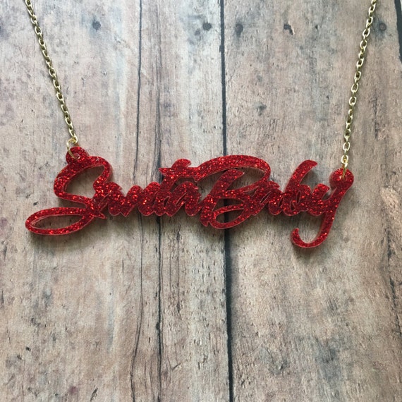 Santa baby necklace