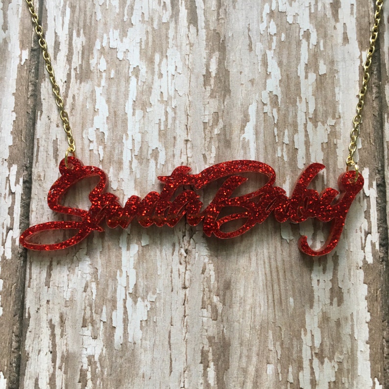 Santa baby necklace
