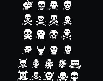 Calaveras de la A a la Z skullorama skully skullfest skullford mcskullicious cráneo bonehead noggin