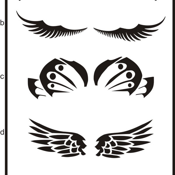 Roller Derby Helmet Decal Wings to choose from eagle heron butterfly hawk