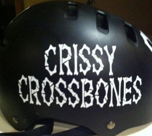 Name Only Custom Roller Derby Vinyl Sport Helmet Decal