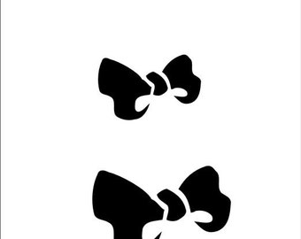 Bows Cute Fem Girl Power Roller Derby Helmet Decal 3 sizes to choose from