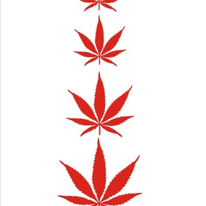 By popular demand Herb leaf pot maryjane mj weed marijuana bespoke decal image 6