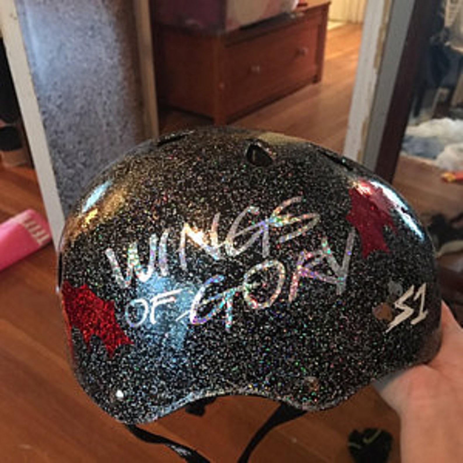 Custom Roller Derby Vinyl Sport Helmet Decal Name Only Etsy