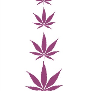 By popular demand Herb leaf pot maryjane mj weed marijuana bespoke decal image 5