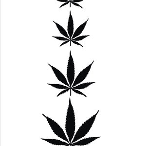 By popular demand Herb leaf pot maryjane mj weed marijuana bespoke decal image 7