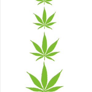 By popular demand Herb leaf pot maryjane mj weed marijuana bespoke decal image 4