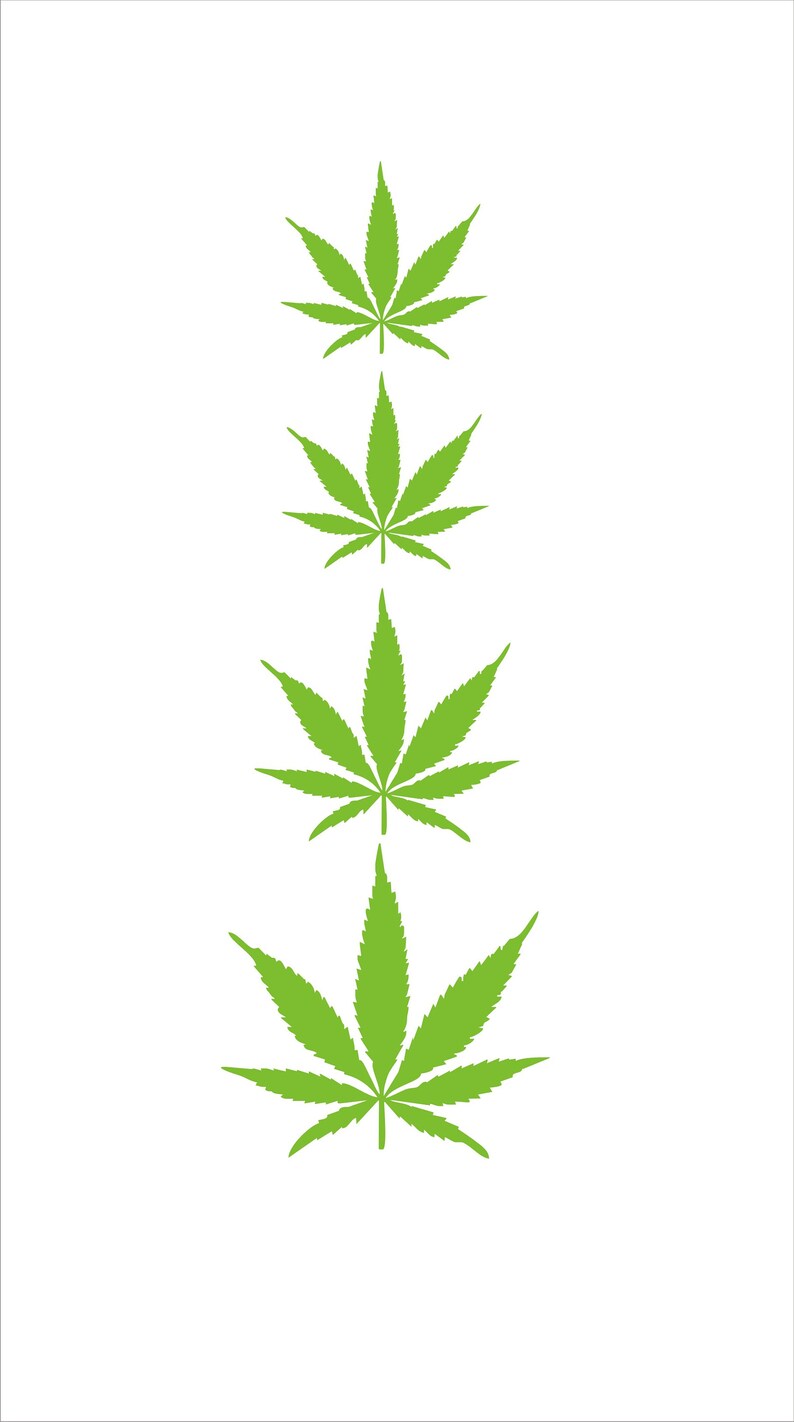 By popular demand Herb leaf pot maryjane mj weed marijuana bespoke decal image 4