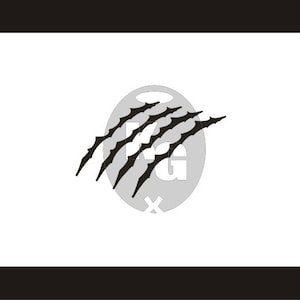 Roller Derby Helmet Decal Vicious cat scratches