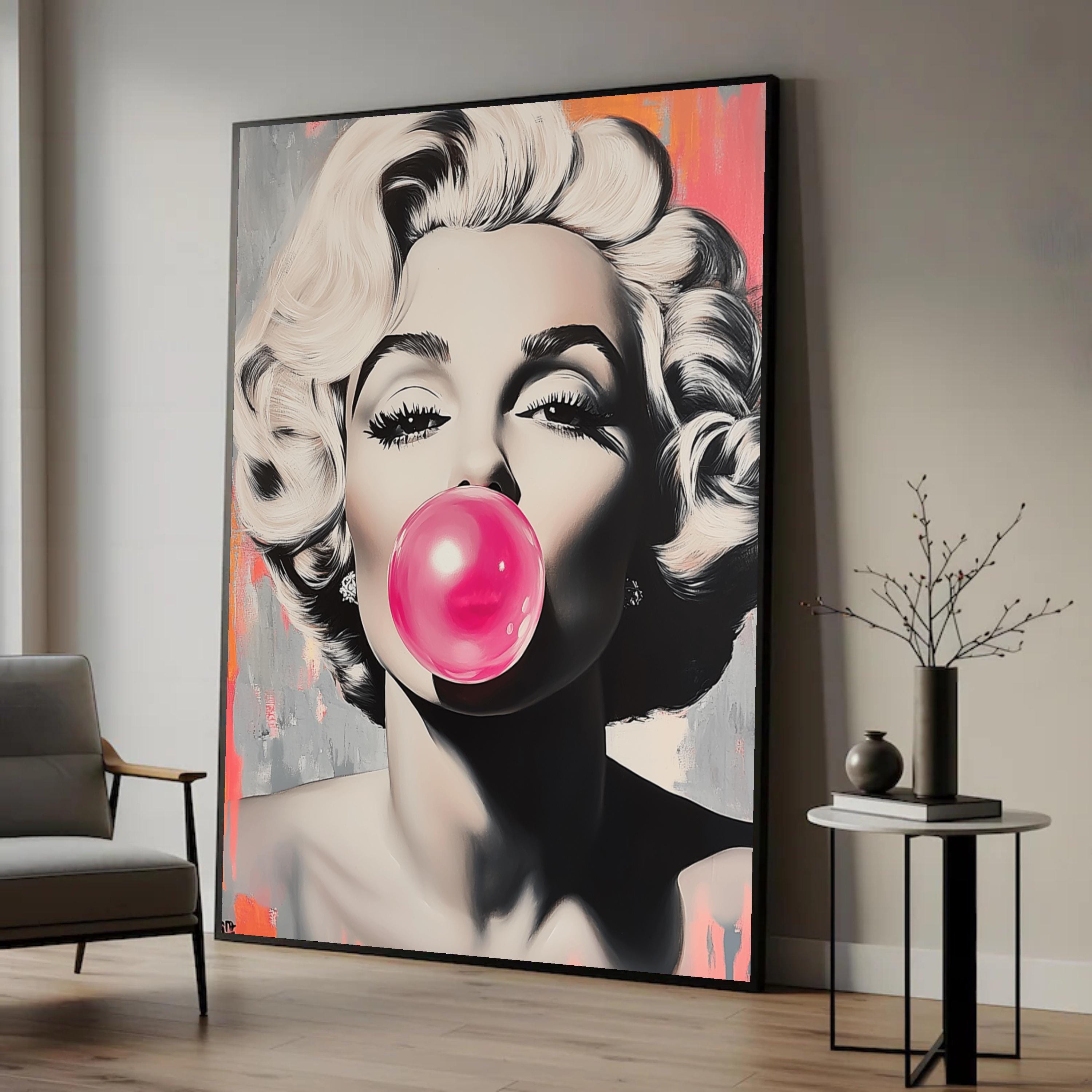 Marilyn Monroe Pop Art Canvas Print: Retro Glamour Wall Decor, Printed ...