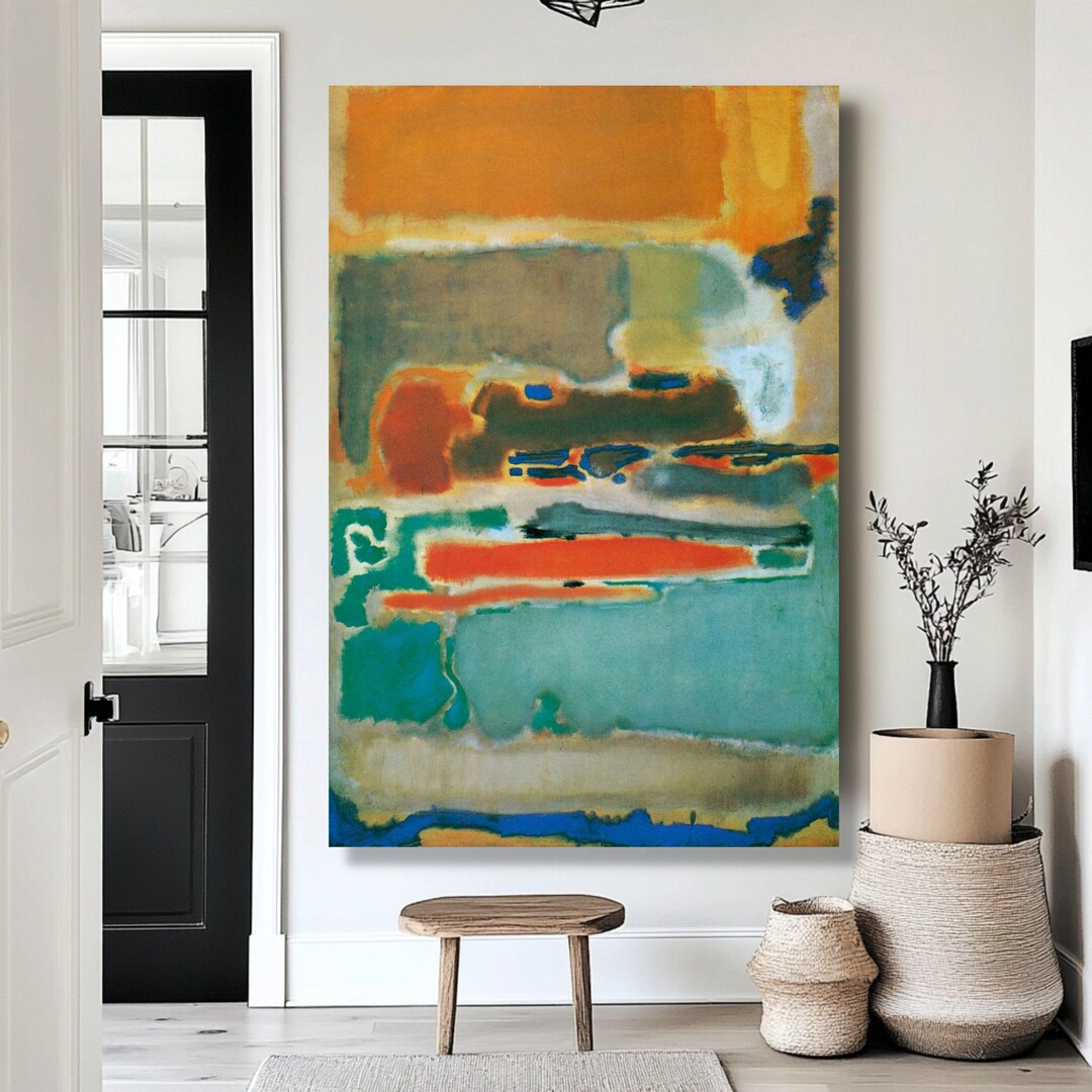 Mark Rothko Color Blocks Canvas, Mid Century Modern Wall Art, Vibrant ...