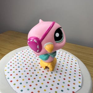 LPS Parrot Pirate Bird #1875 / Authentic vintage Hasbro Littlest Pet Shop (2010)