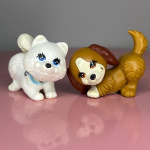 Vintage Littlest Pet Shop Dogs: 1992 Kenner LPS Puppy Set