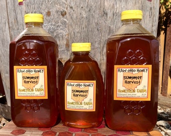 Raw Honey - Summer Harvest - 12 lb (one gallon)