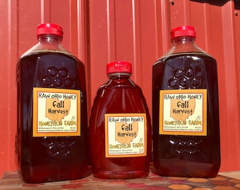 Raw Honey - Ohio Fall Harvest - 12 pounds (one gallon)