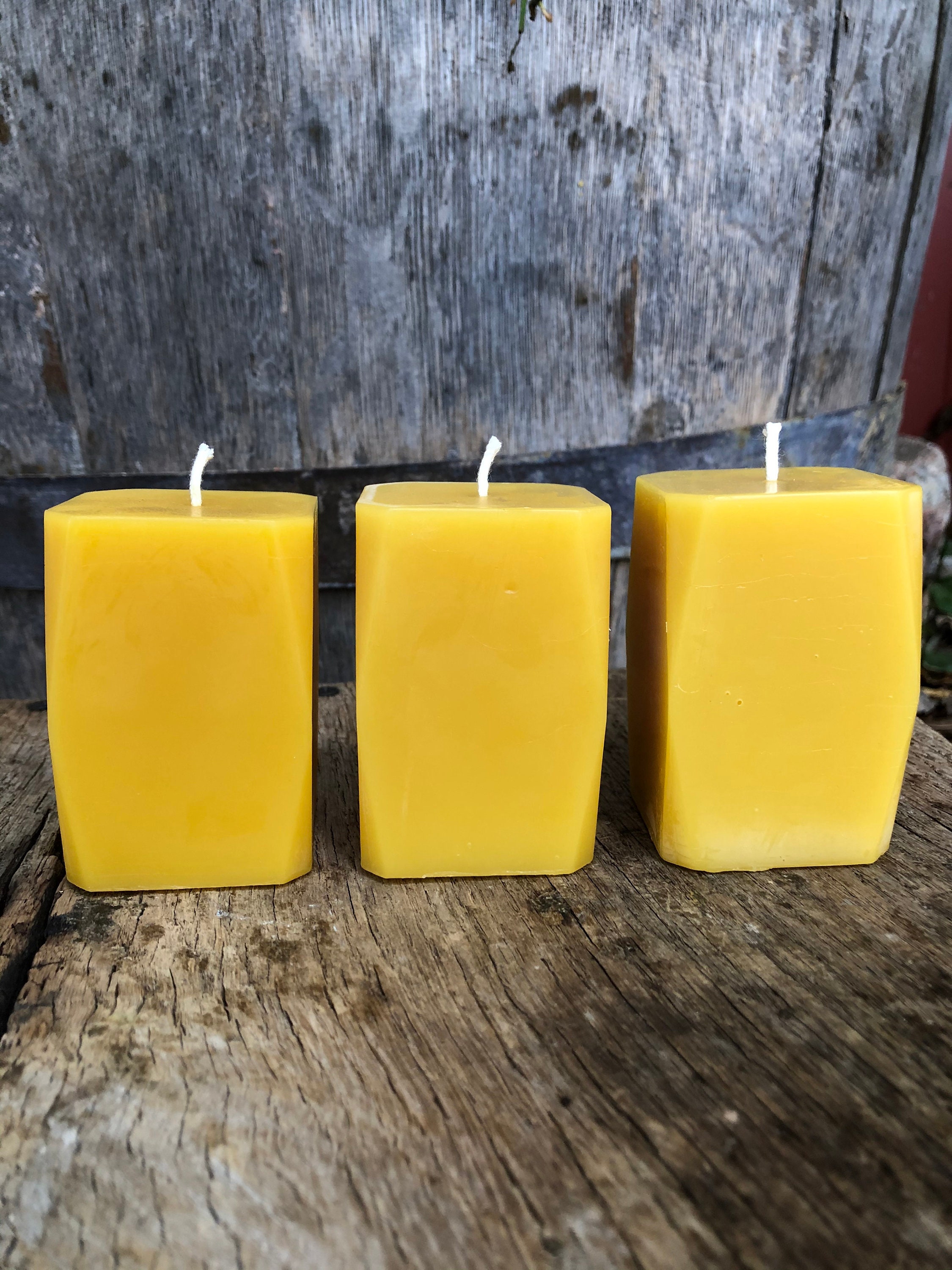 Organic Beeswax Candle Set of 3 in Gift Box – Lucky Oak Ridge Ranch