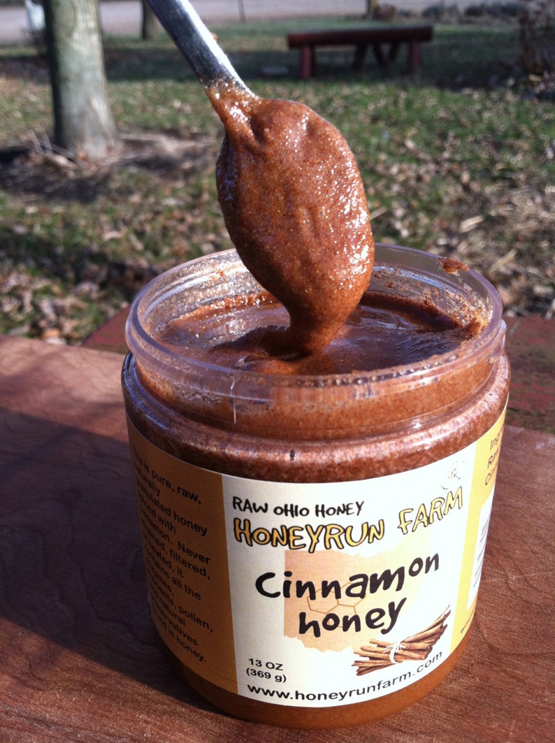 Raw Cinnamon Honey Naturally Granulated, 13 ounce jar image 5