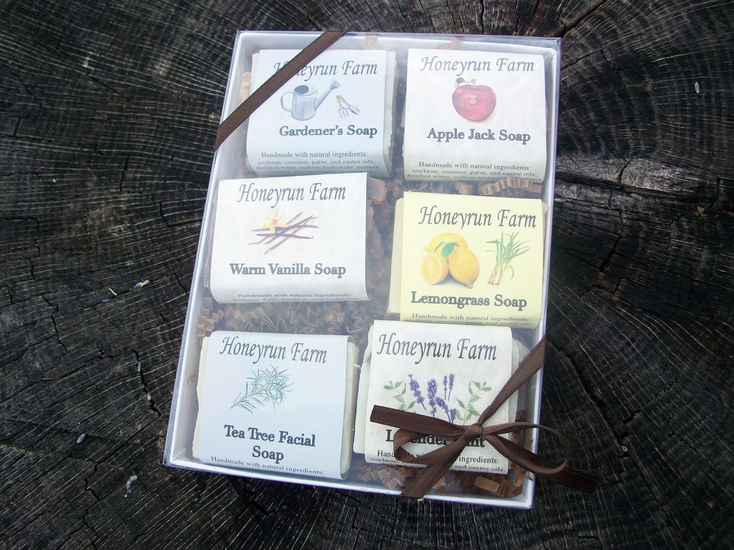 Soap Sampler Gift Package 6 Small Bars of Soap in a Gift Box Etsy